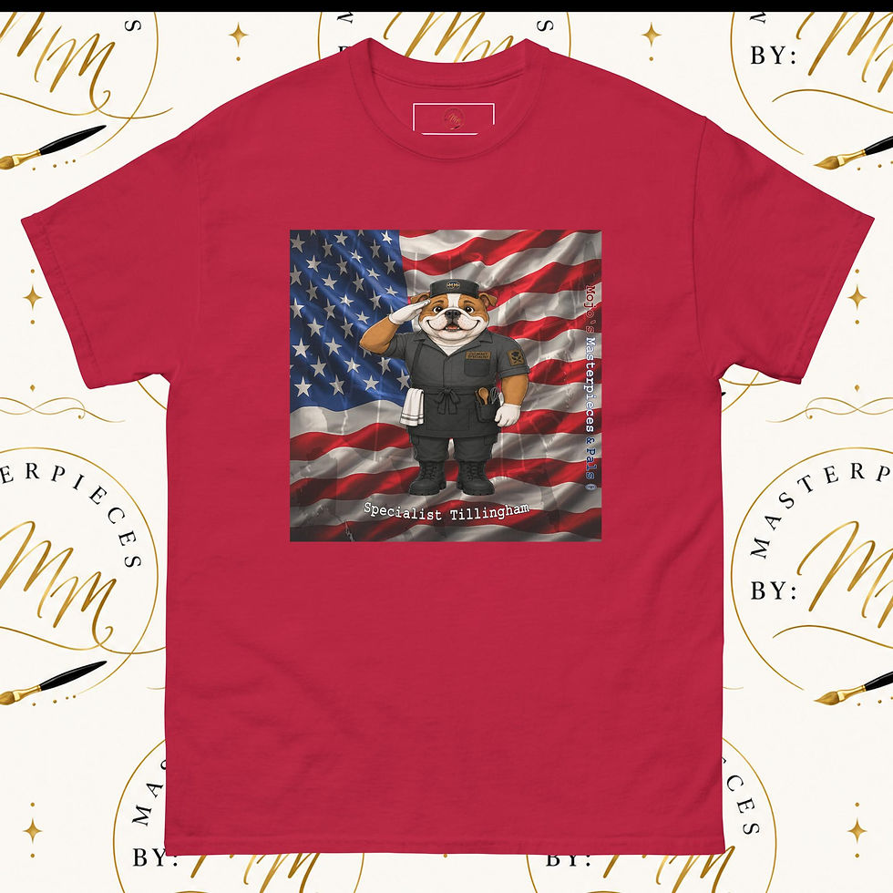 Thumbnail: English Bulldog Culinary Specialist Tillingham Unisex Tee