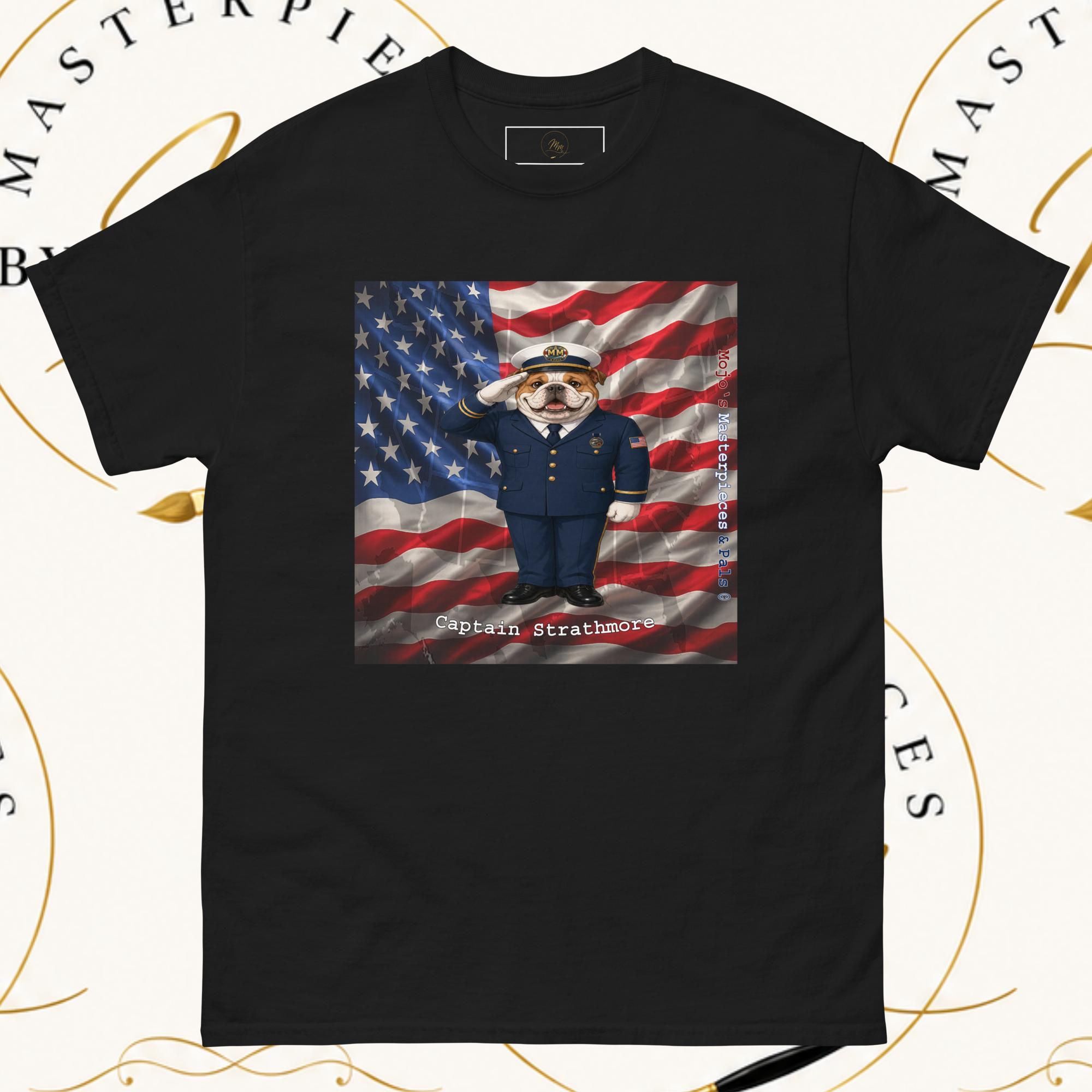 English Bulldog Captain Strathmore Unisex Tee