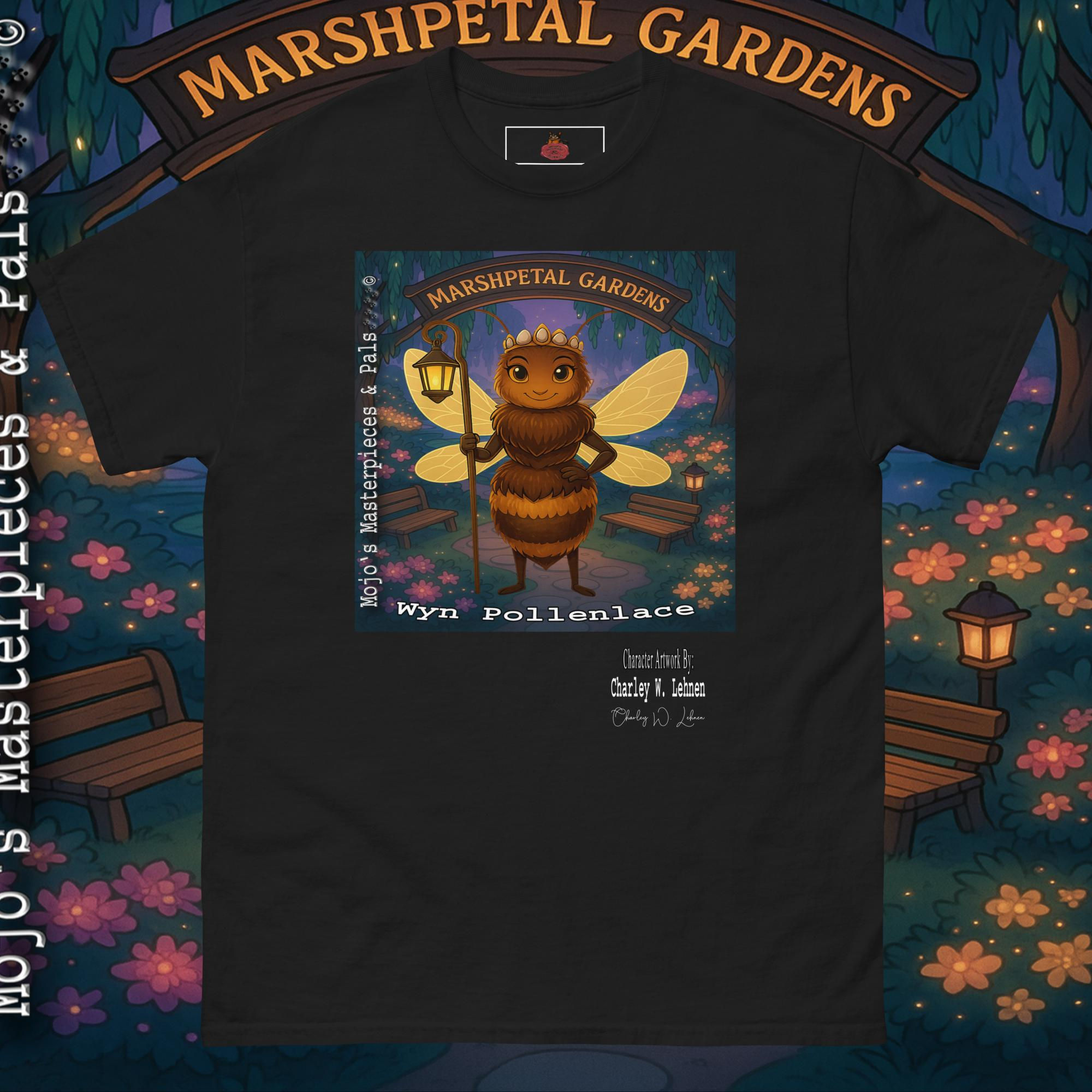 M M & Pals Adult Unisex classic tee Wyn Pollenlace