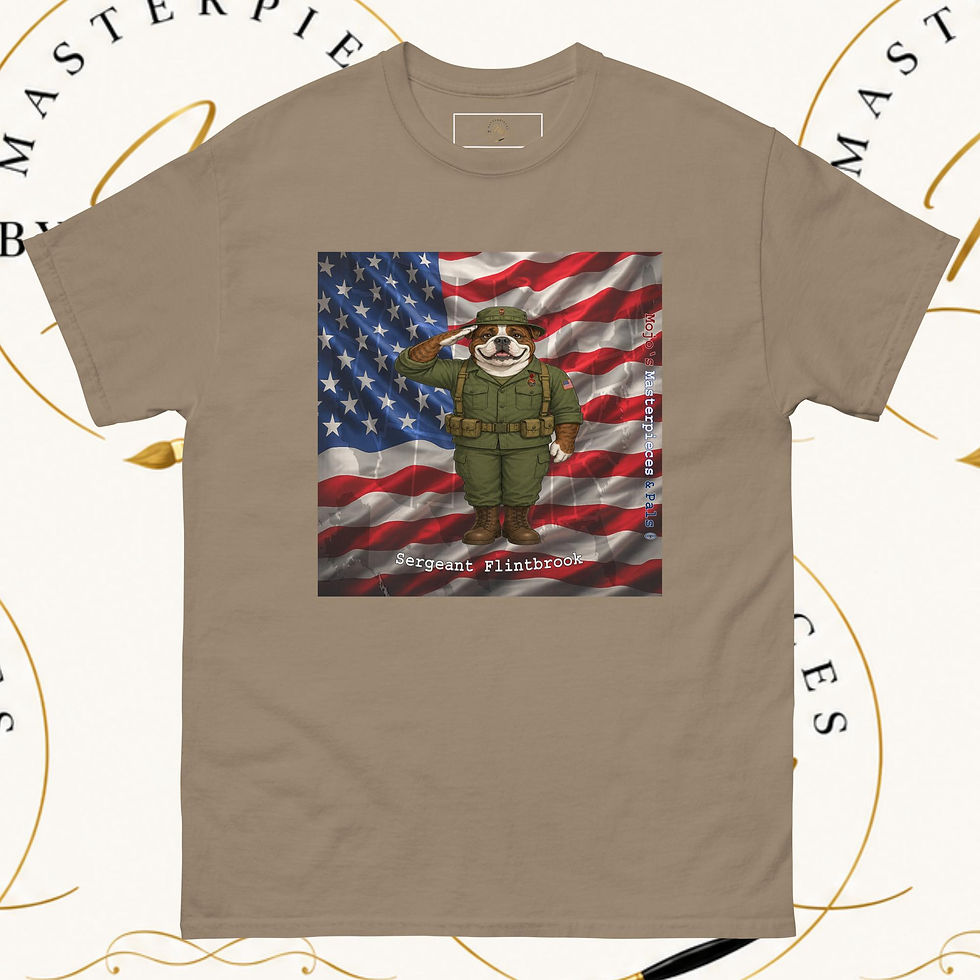 Thumbnail: Victorian Bulldog Sergeant Flintbrook Unisex Tee