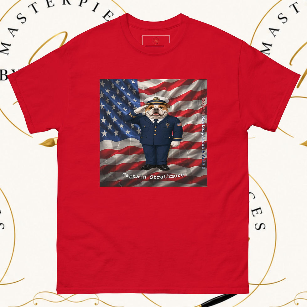 Thumbnail: English Bulldog Captain Strathmore Unisex Tee