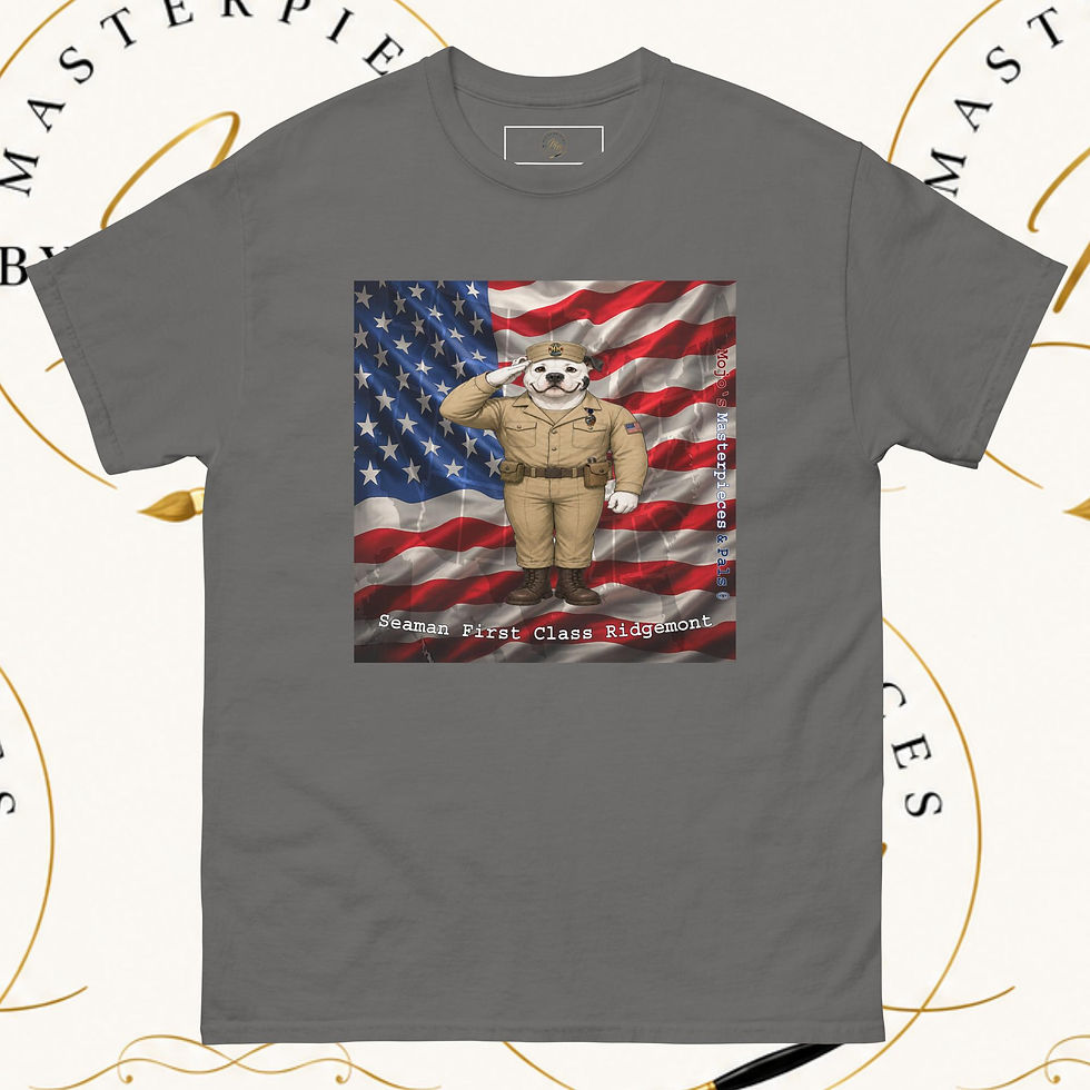 Thumbnail: American Bulldog Seaman First Class Ridgemont Unisex Tee