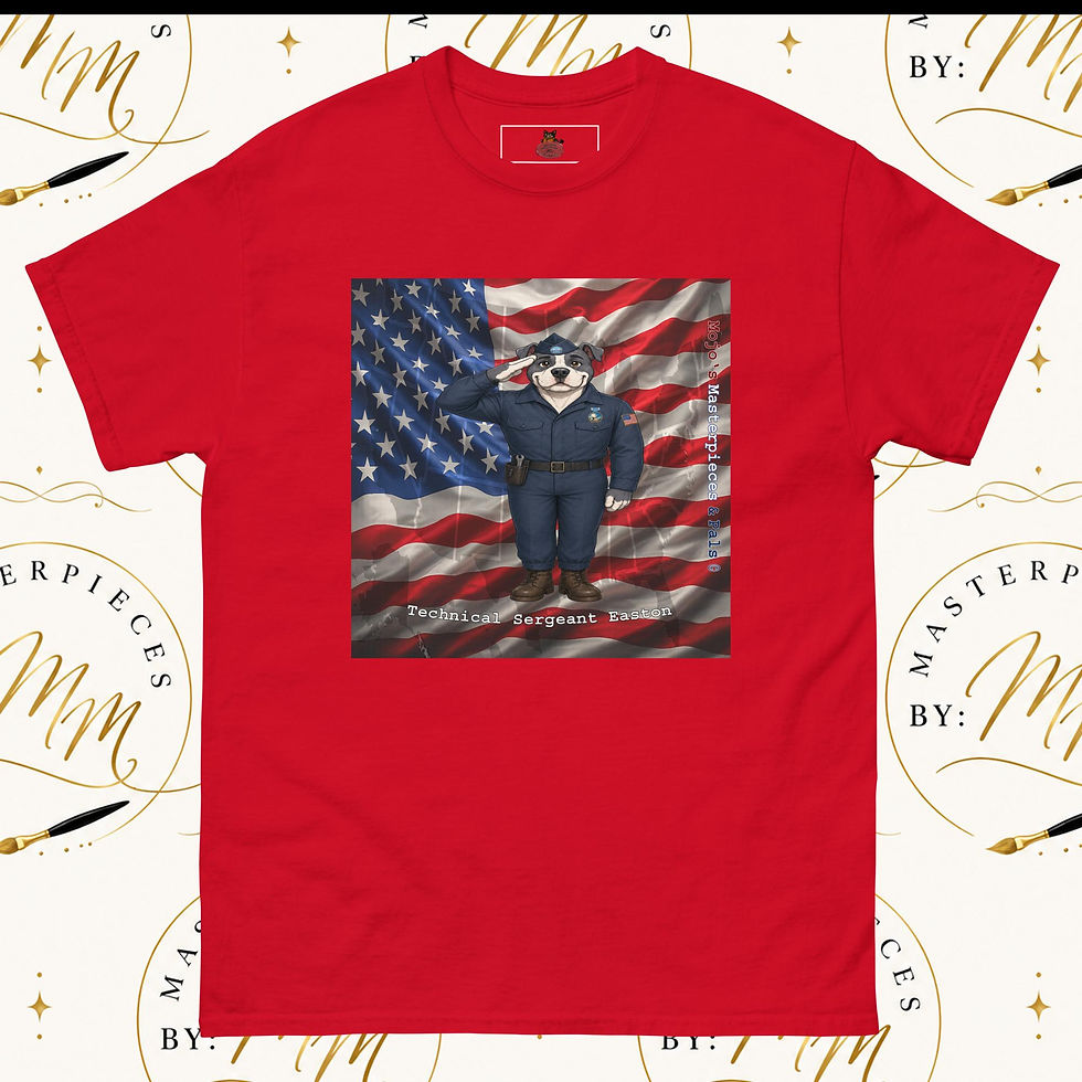 Thumbnail: Technical Sergeant Easton Unisex Classic Tee From Masterpieces By MM