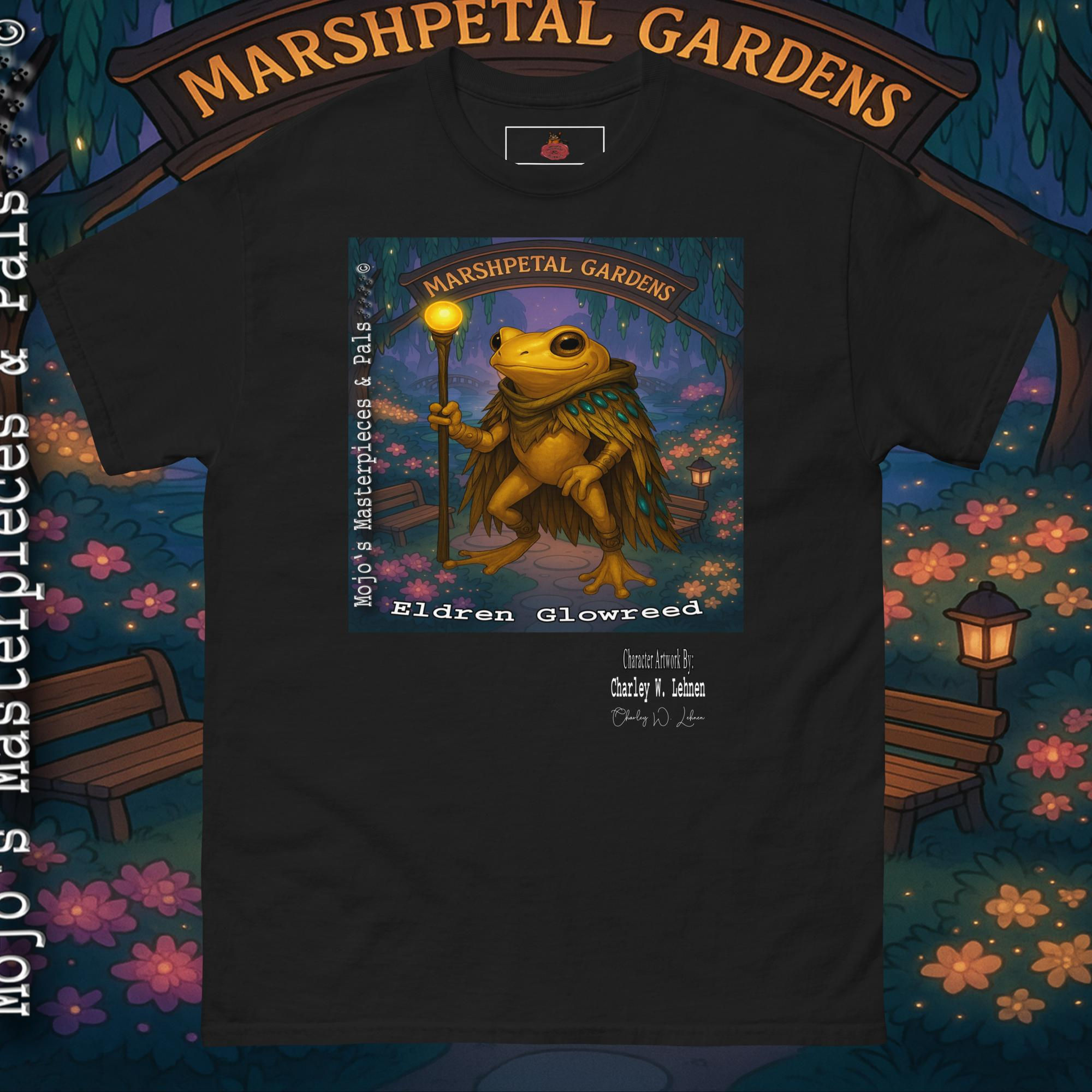 M M & Pals Adult Unisex classic tee Eldren Glowreed