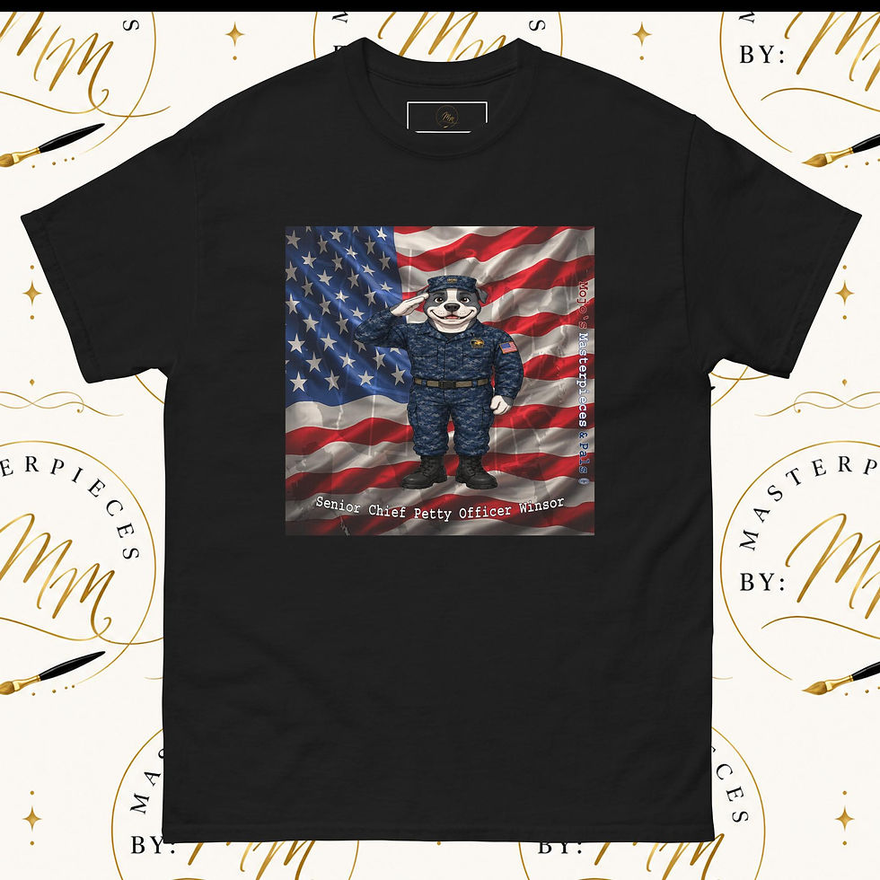 Thumbnail: American Bulldog Senior Chief Petty Officer Winsor Unisex Tee