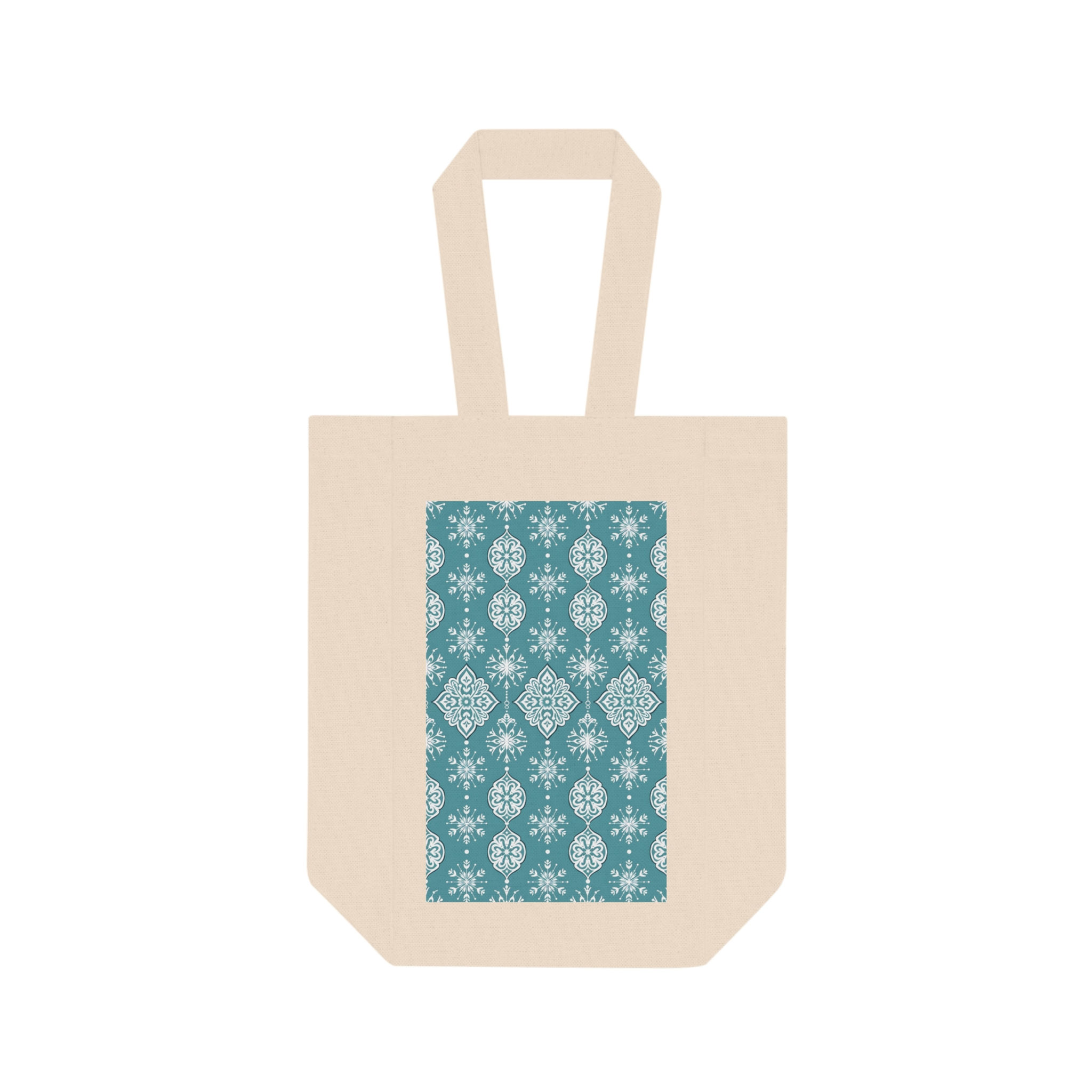 Teal Damask Winter Solice