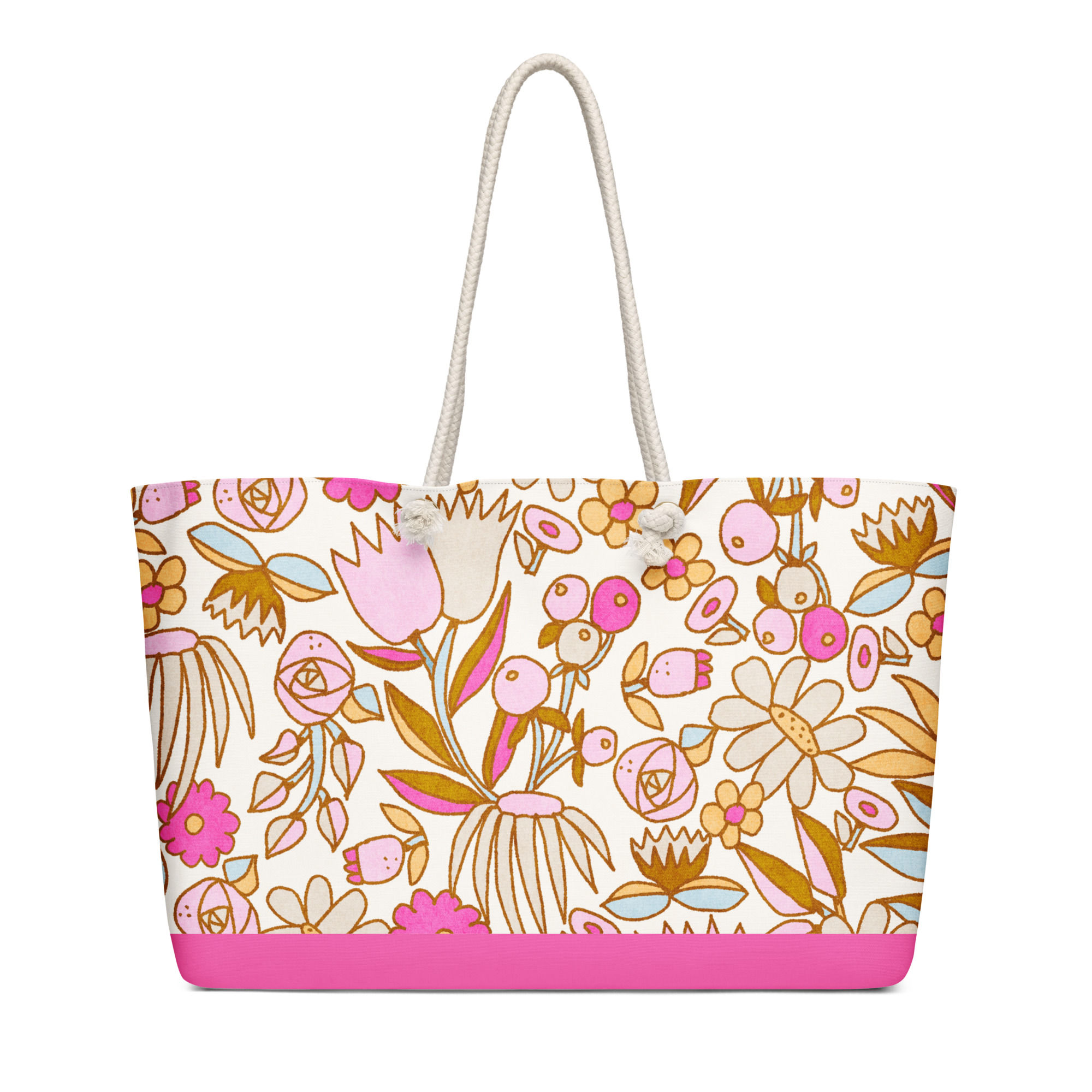 Fuchsia and Gold Bloom Band