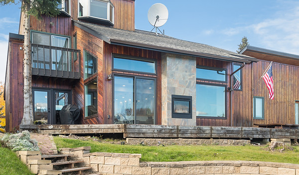 Rear exterior of new construction build