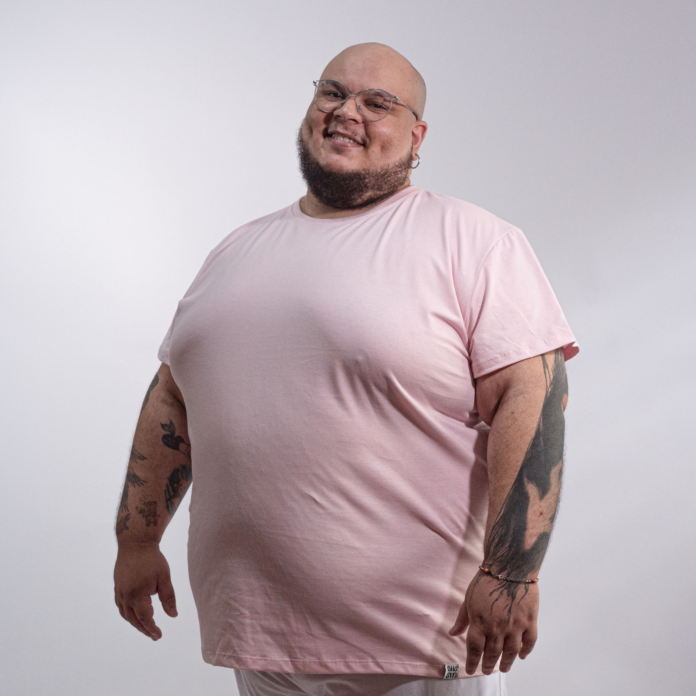 Camiseta Básica Rosa Bebê