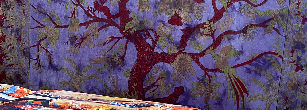 Massage table and tapestry