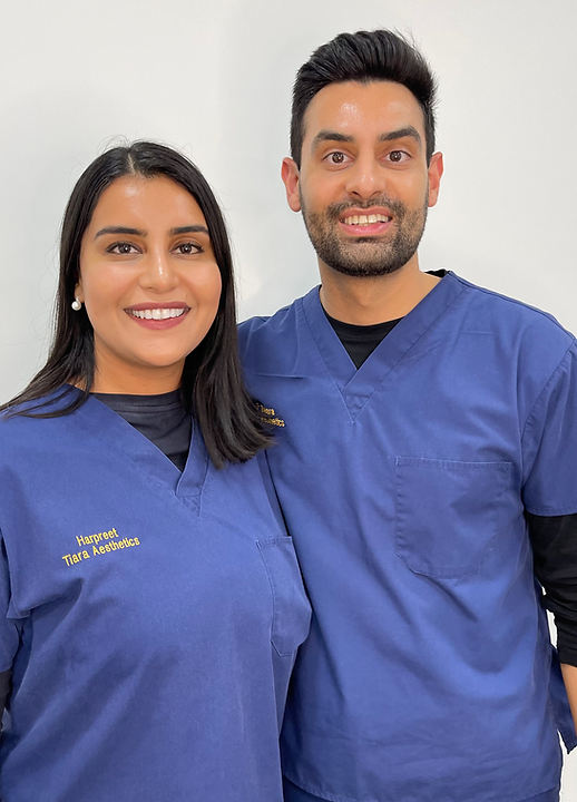 Siblings who co-founded Tiara Aesthetics Harpreet Thiara and Dr Thiara