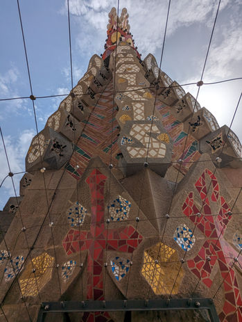 Sagrada Familia tower mosaics