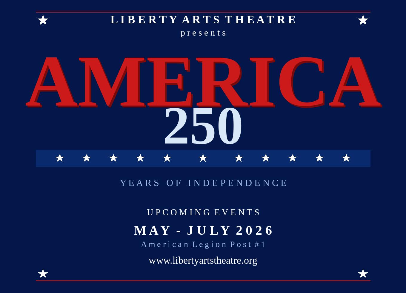 Liberty Arts Theatre presents "I Know What I Give My Life For" (The Short Life Of Walter Klingenbeck) on May 19th