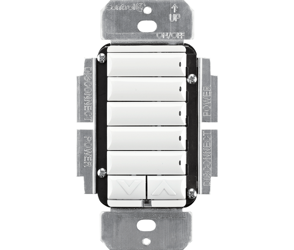 Control4® 277V Keypad Dimmer - White