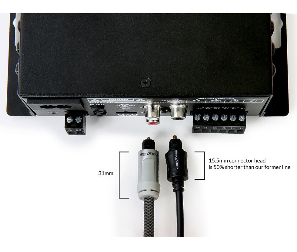 Thumbnail: Binary™ B4 Series Toslink Cable - 24.6 Ft (7.5 M)