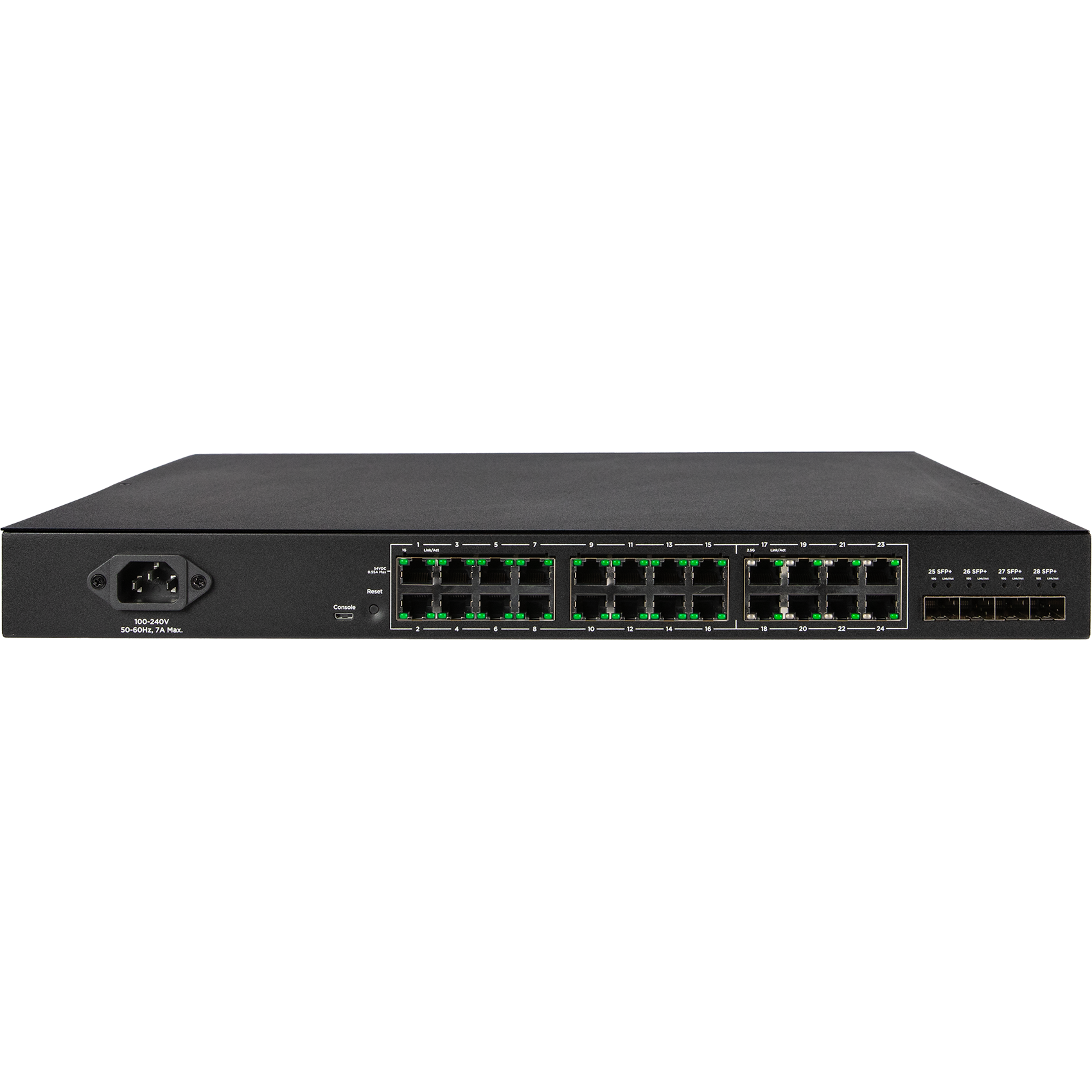 Araknis 420 Series PoE+ Network Switch - 16 or 24 Port - 24 | Rear