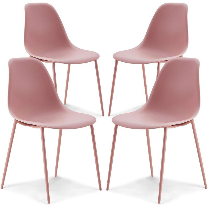 Isla Modern Kitchen Chairs Set Pink