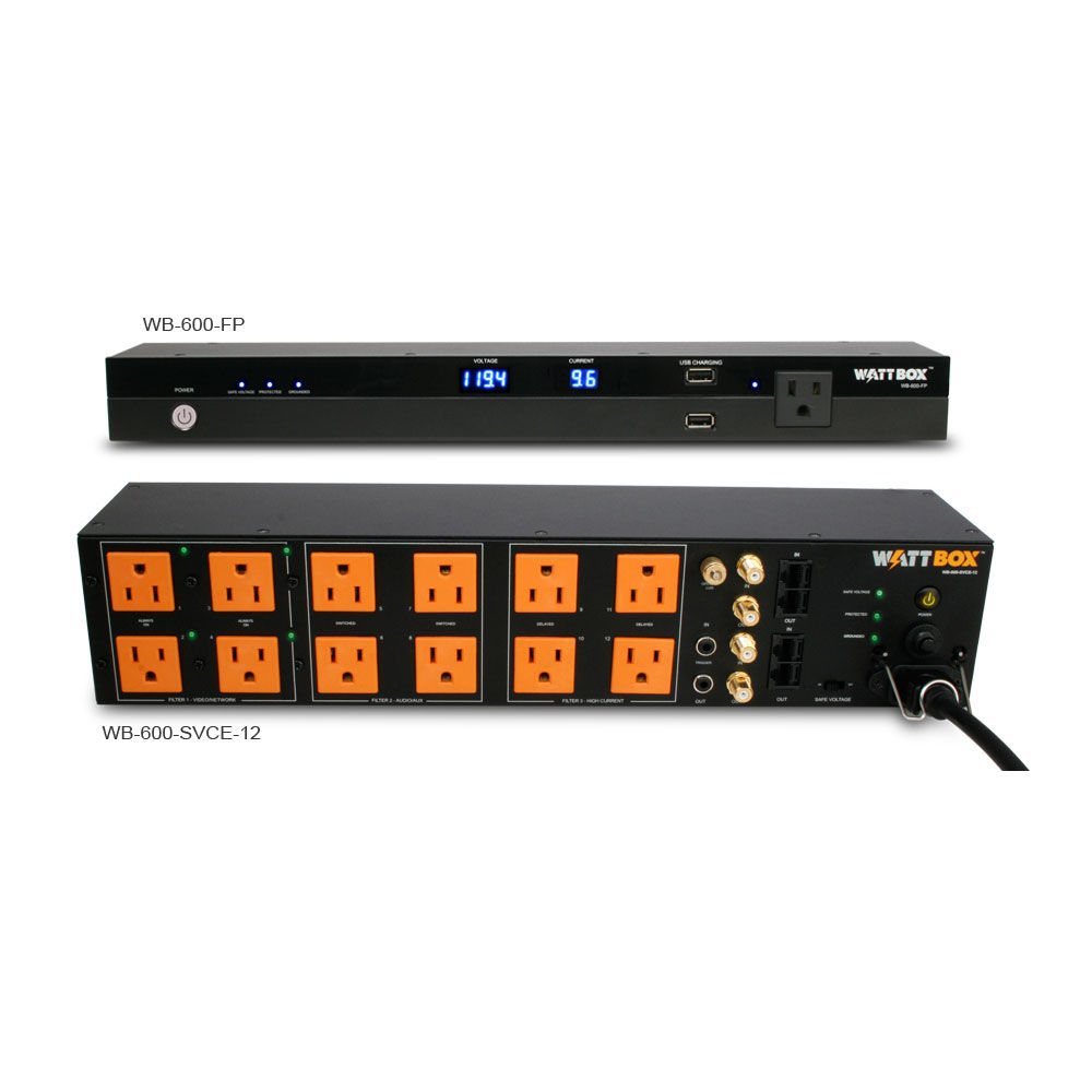 WattBox® Power Conditioner (Chassis) + Faceplate Kit | 12 Outlets