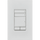 Thumbnail: Control4® Contemporary 227V Keypad Dimmer - Snow White