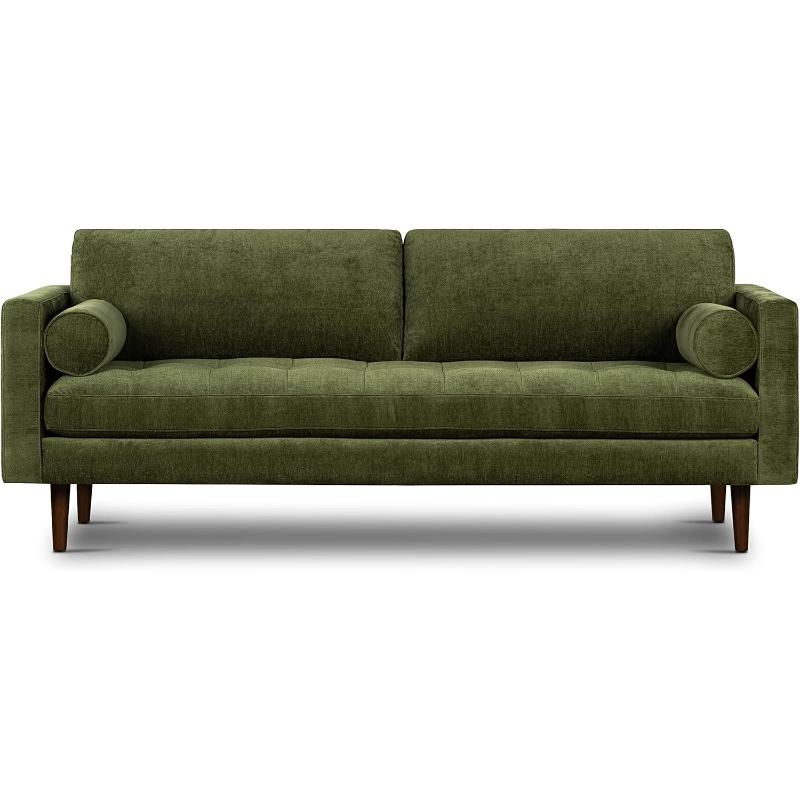 Napa Sofa Distressed Green Velvet