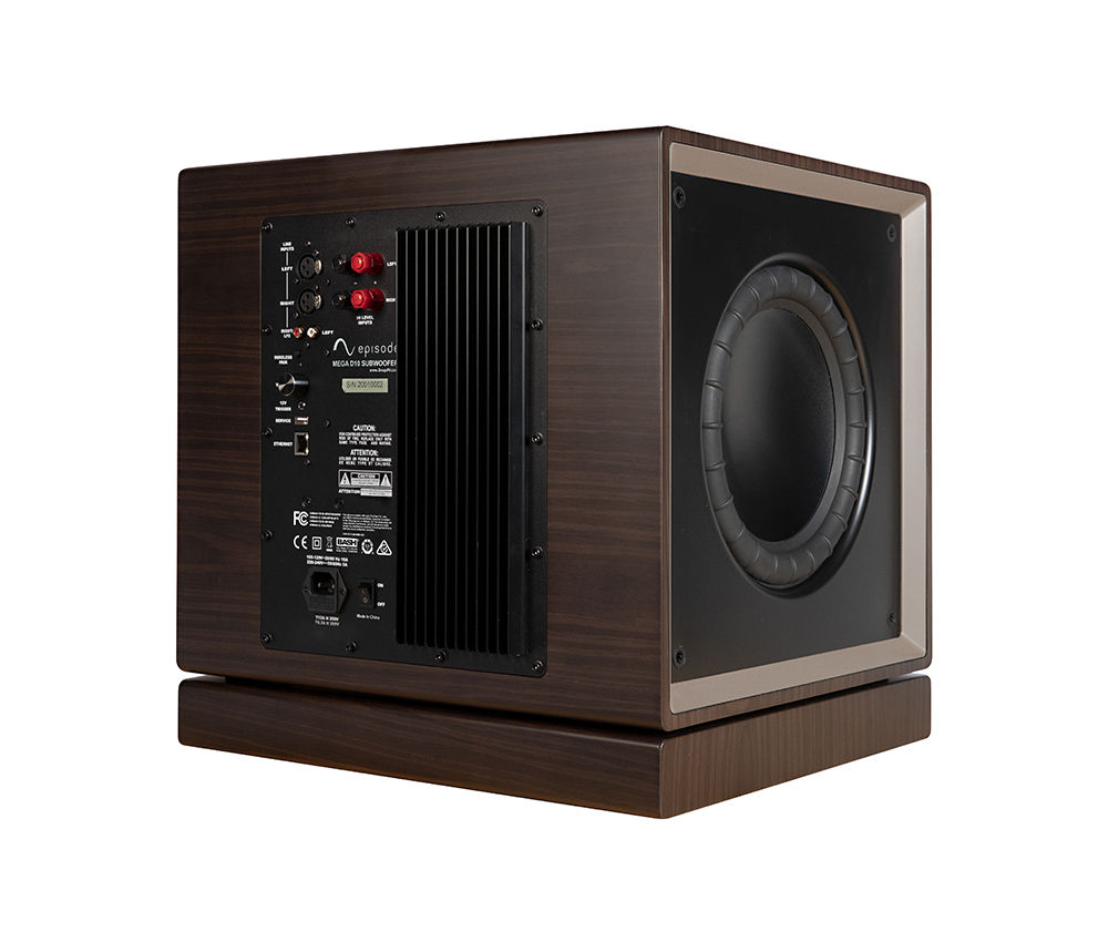 Episode® MEGA D-Series 10" Dual Sealed Subwoofer with Amplifier | Walnut