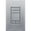 Thumbnail: Control4® Contemporary 120/277V Configurable Keypad - Aluminum
