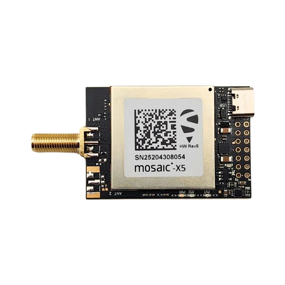 mosaic-X5 RTK InCase PIN GNSS receiver board with USB C