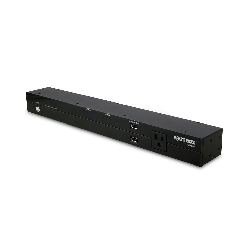 Thumbnail: WattBox® Rack Mountable Modular Faceplate Display