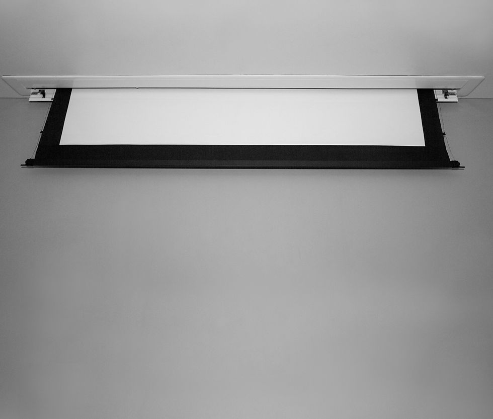 Thumbnail: Dragonfly™ Recessed Motorized Tab Tension Matte White Projection Screen (16:9) -