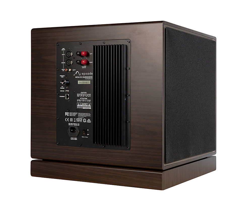 Thumbnail: Episode® MEGA D-Series 12" Dual Sealed Subwoofer with Amplifier | Walnut