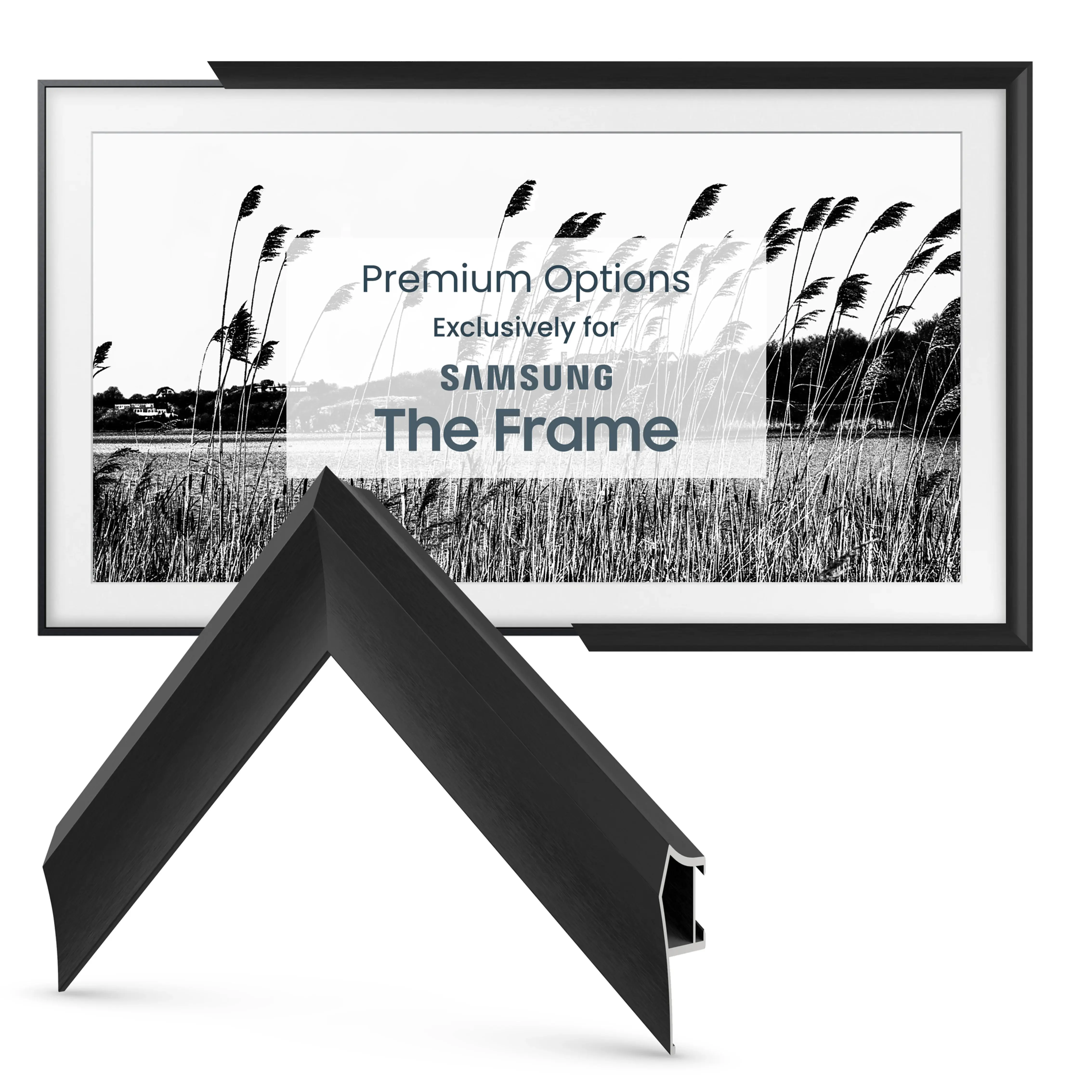 Anodized Black - Alloy Prismatic Samsung Frame Bezel