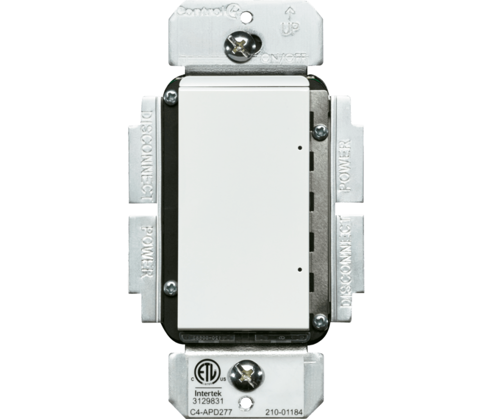 Control4® Contemporary 120V Adaptive Phase Dimmer - White