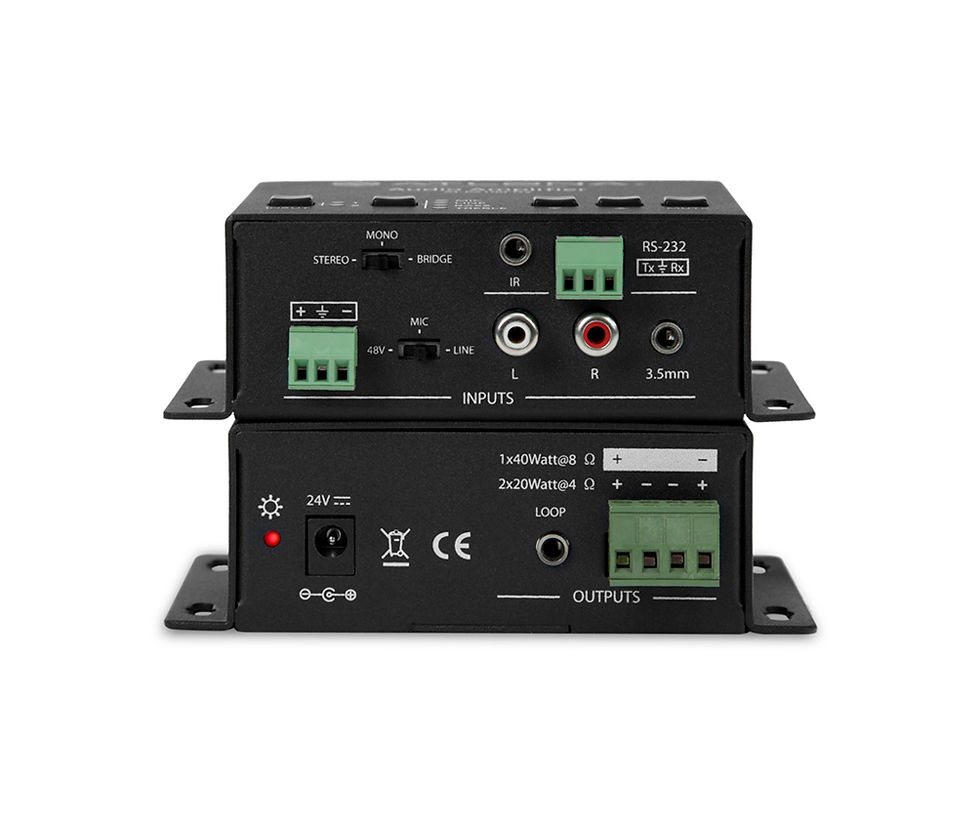 Atlona® Conferencing Stereo/Mono Audio Amplifier