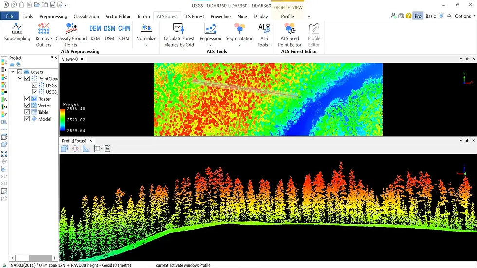 Thumbnail: LiDAR360 Forestry Module