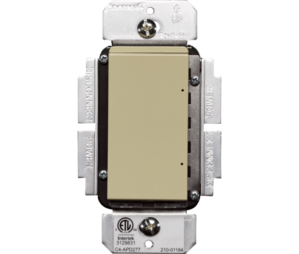 Control4® Contemporary 277V Adaptive Phase Dimmer - Ivory