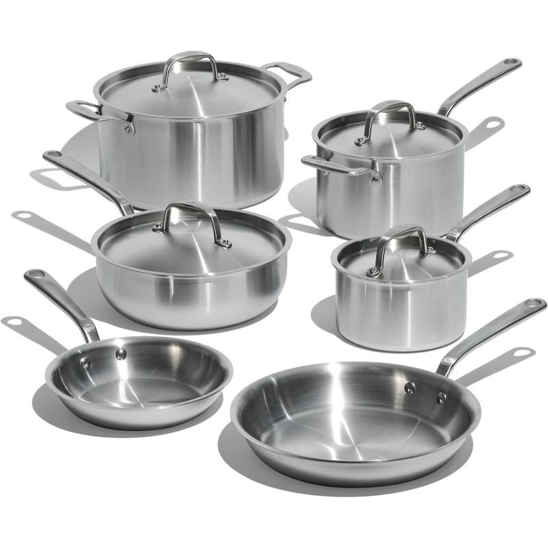 Stainless Steel Cookware 10-Piece