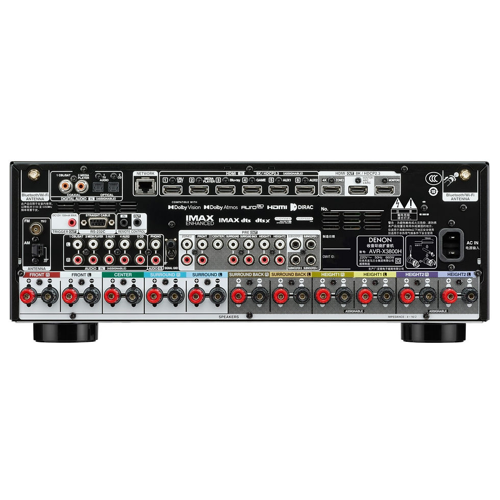 Thumbnail: Denon AVR-X3800H 8K AV Receiver | 9.4 Channel x 105W