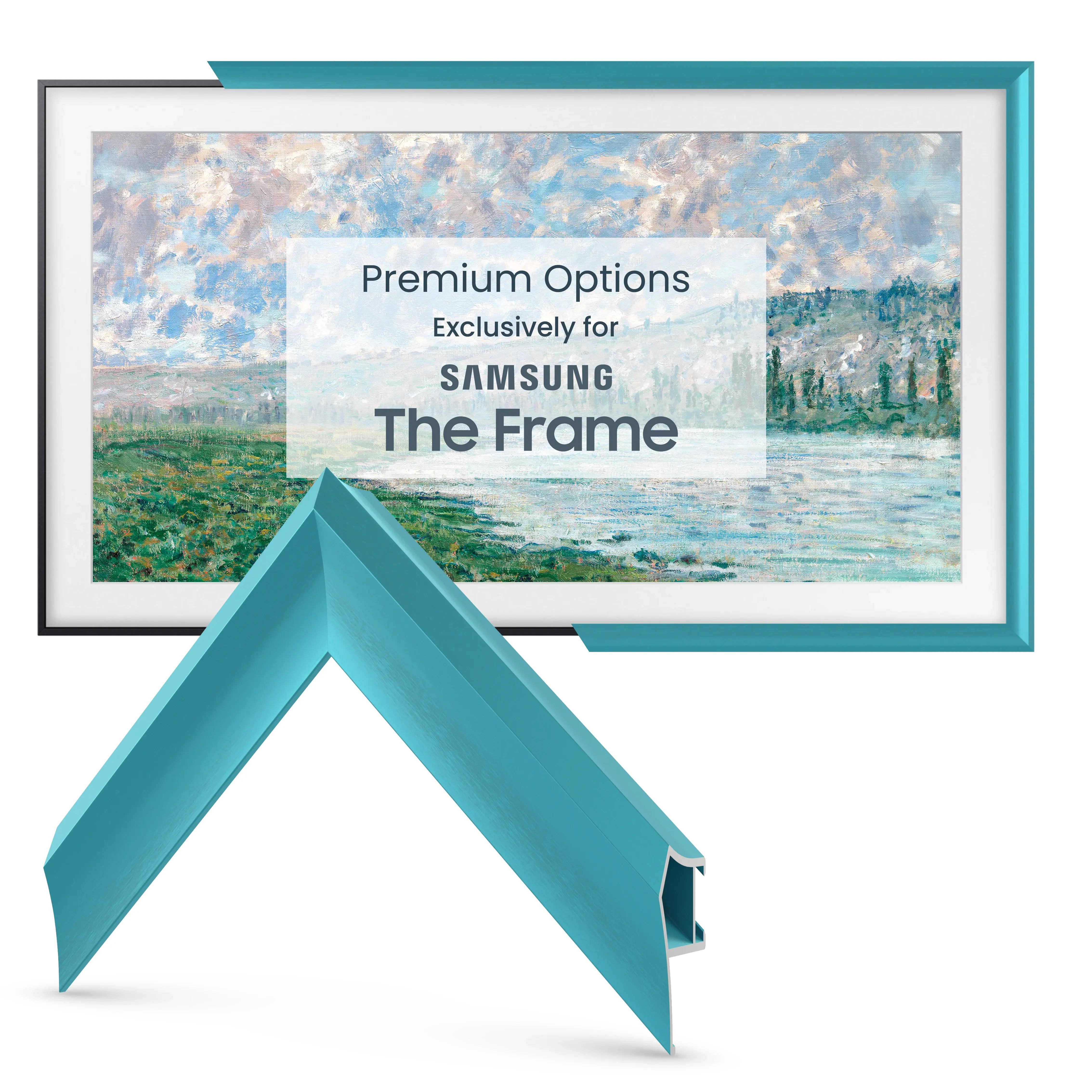 Caribbean Turquoise - Alloy Prismatic Samsung Frame Bezel