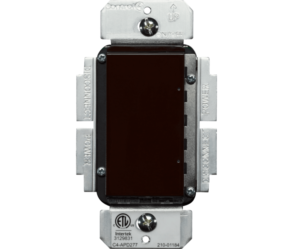 Control4® Contemporary 277V Adaptive Phase Dimmer - Brown