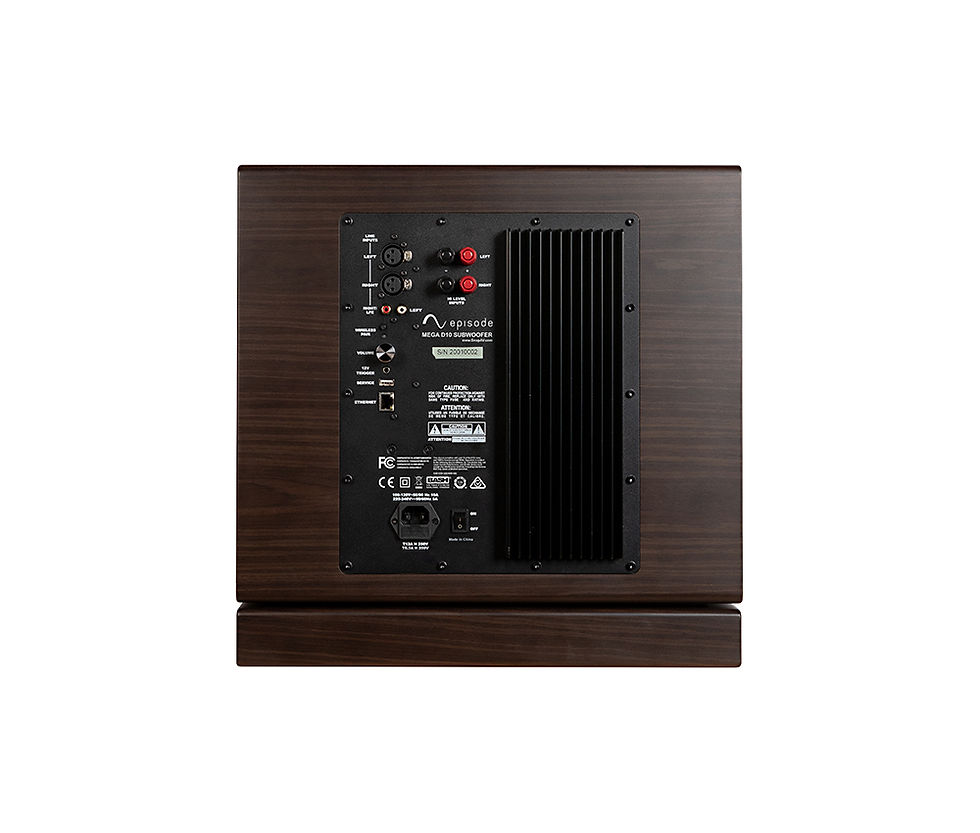 Thumbnail: Episode® MEGA D-Series 10" Dual Sealed Subwoofer with Amplifier | Walnut