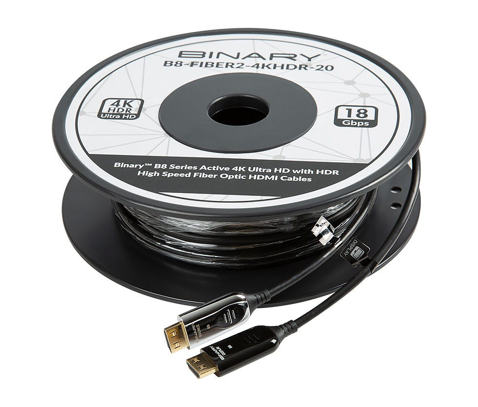 Thumbnail: Binary™ B8 Series Active 4K Ultra HD with HDR High Speed Fiber Optic HDMI Cables