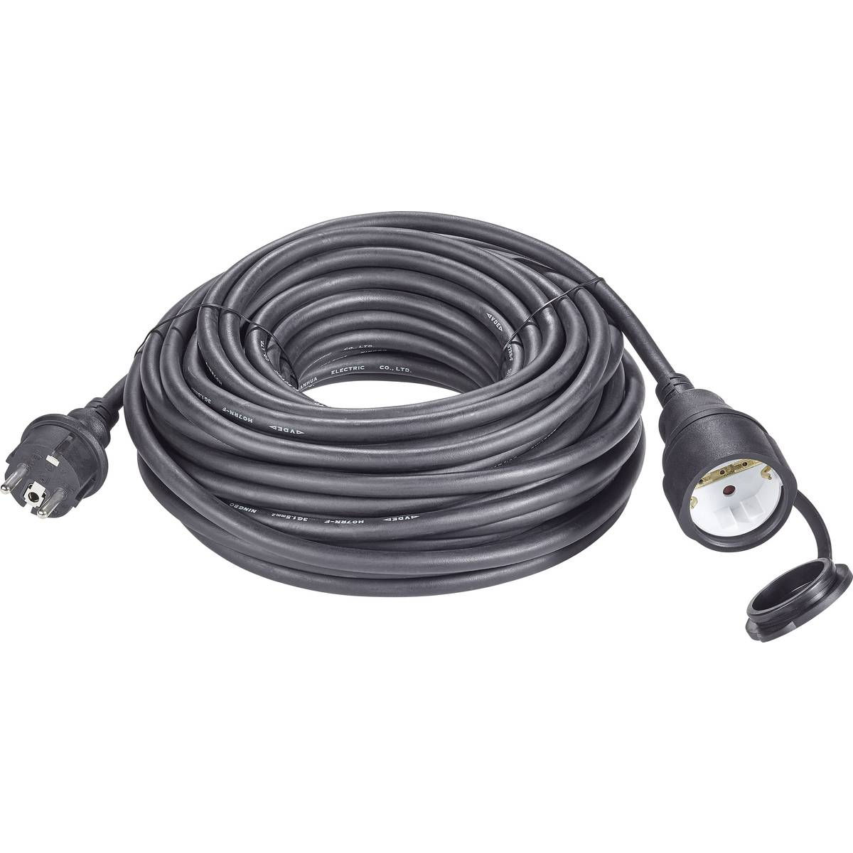 Renkforce 1384363 power extension cable 16 A black 10.00 m H07RN-F 3G 1.5 mm²