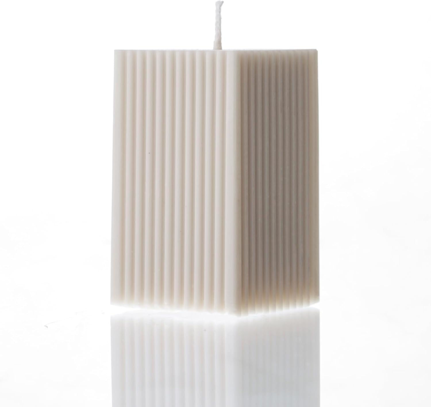 Handmade Square Ribbed Candle