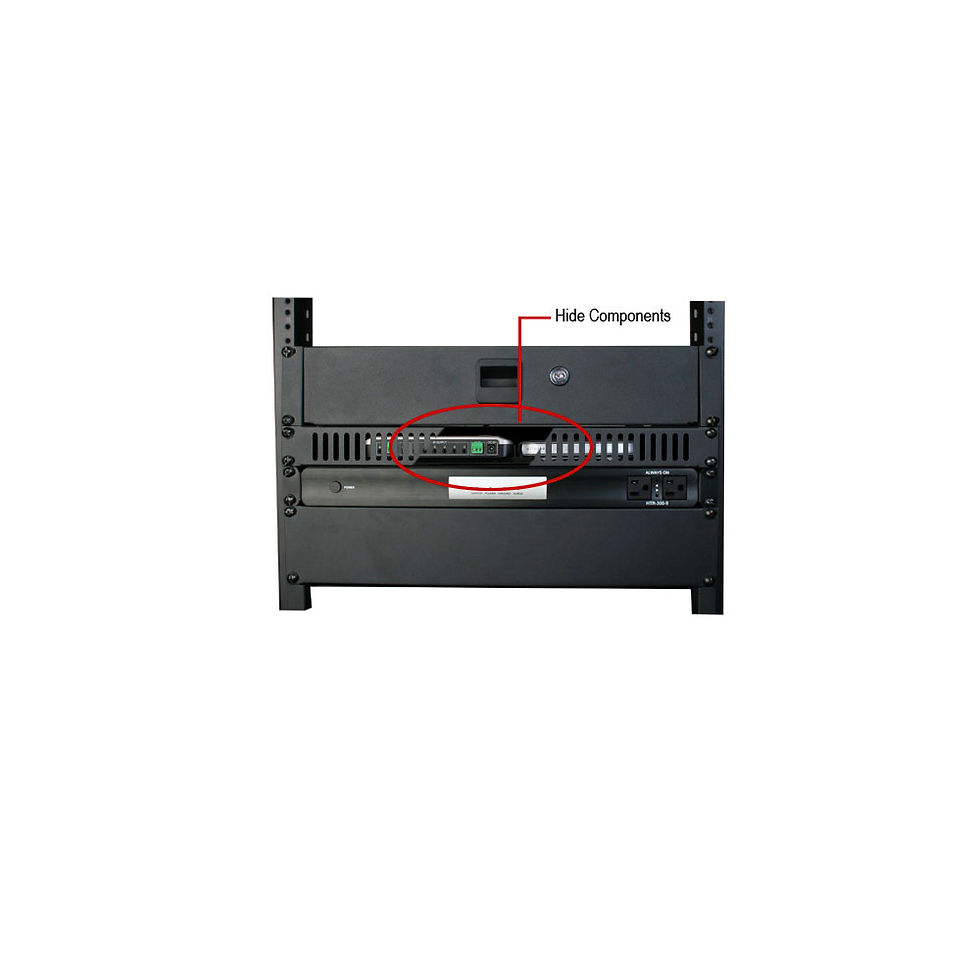 Thumbnail: Strong™ Hidden Rack Shelf with Vented Panel | 1U