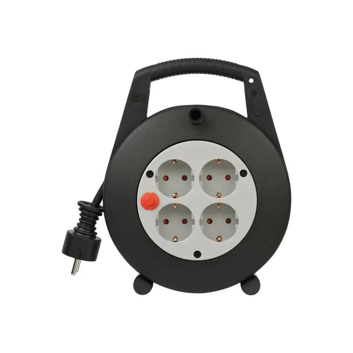 Brennenstuhl 1093200 cable drum 10.00 m black earthing contact plug