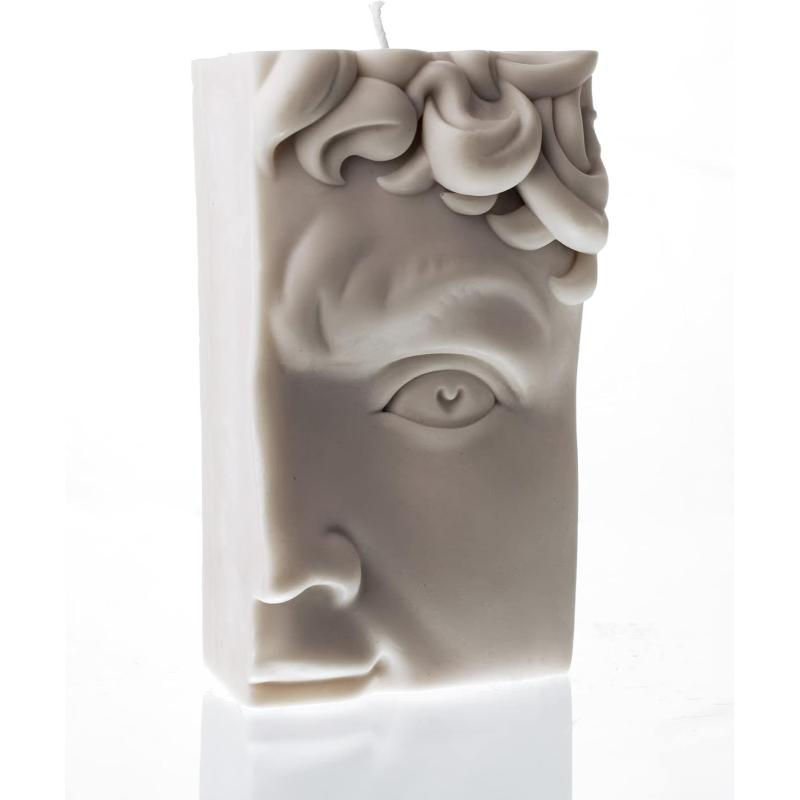 Soy Wax David's Half Face Candle