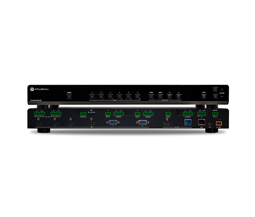 Atlona® Conferencing 4K Ultra HD Multi-Format Switcher with Mirrored HDMI / HDBa