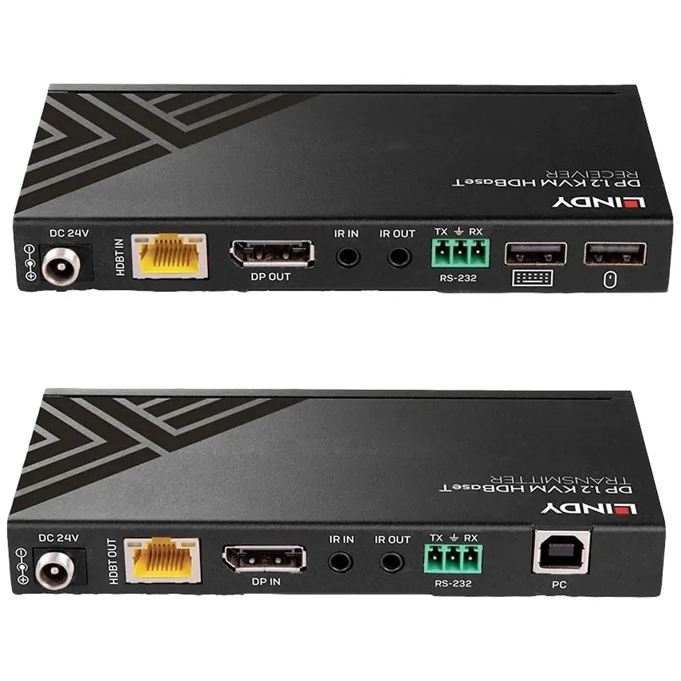 Miniaturbild: LINDY 39385 1 port KVM extender display port 3840 x 2160 pixels, 1920 x 1080 pix