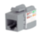 Thumbnail: Wirepath™ Cat6a RJ45 UTP Keystone Insert - 90 Degree Grey