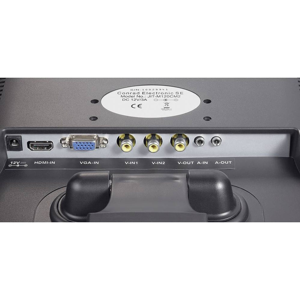 Miniaturbild: Renkforce 449238 LCD surveillance monitor EEK: C (A - G) 30.48 cm 12 inch 800